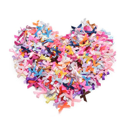 500pcs Handmade DIY Pre Tied Satin Ribbon Gift Package Bow Wedding - Lusy Store