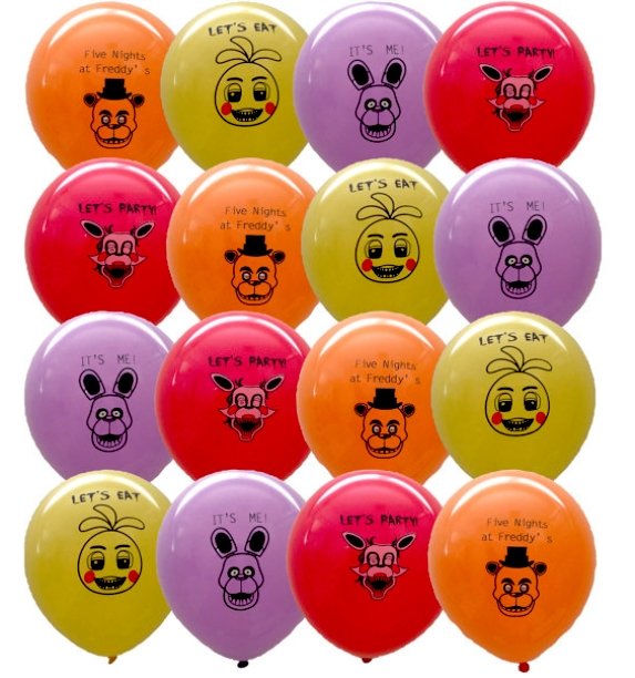 50Pcs Five Nights at Freddy's 12" Cartoon Colorful Printed Latex Party Toy Balloon Festival - Lusy Store