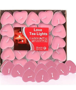 50PCS Romantic Love Wedding Party Heart Shaped Scented Candles Home Decor - Lusy Store