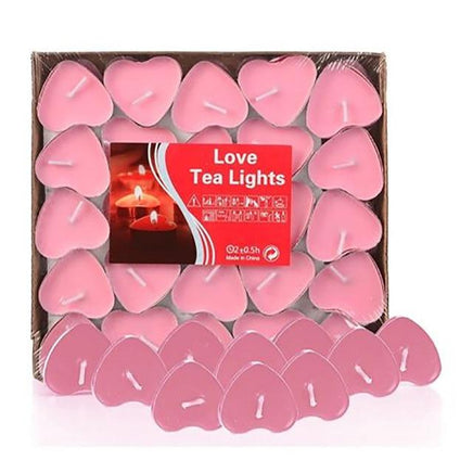 50PCS Romantic Love Wedding Party Heart Shaped Scented Candles Home Decor - Lusy Store