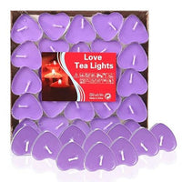 50PCS Romantic Love Wedding Party Heart Shaped Scented Candles Home Decor - Lusy Store