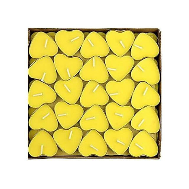 50PCS Romantic Love Wedding Party Heart Shaped Scented Candles Home Decor - Lusy Store