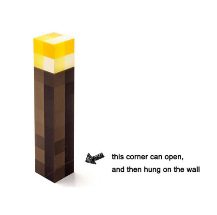 Hand Held or Wall Mount Room Decoration Or Weapons Original LED Minecraft Light Night Wall Torch Christmas Toys Lamp - Lusy Store