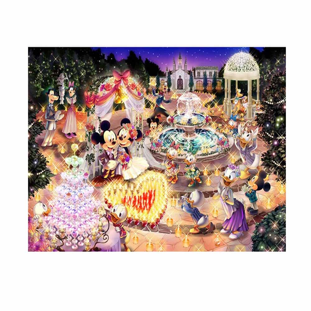 5D Diamond Painting DIY Full Round/Square Princess Disney Wedding Room Decor Mosaic Rhinestone - Lusy Store