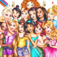 5D DIY Drill diamond painting Cross stitch Disney Princesses 3D Rhinestone embroidery - Lusy Store