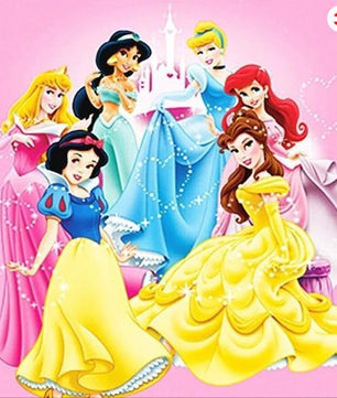5D DIY Drill diamond painting Cross stitch Disney Princesses 3D Rhinestone embroidery - Lusy Store