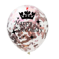 5pcs 12 inch Rose Gold Series Foil Latex Balloon Set Helium Star Wedding Birthday Party - Lusy Store