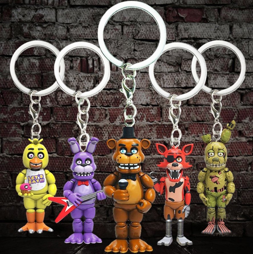 5pcs Five Nights at Freddys keychain toy Action figures Christmas gift Best Toys For Children - Lusy Store