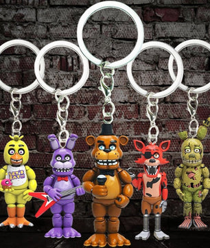 5pcs Five Nights at Freddys keychain toy Action figures Christmas gift Best Toys For Children - Lusy Store