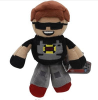 5pcs/lot 18-23cm Minecraft Steve Tube Heroes TDM Captain Sparklez Sky Exploding Jeromeasf - Lusy Store