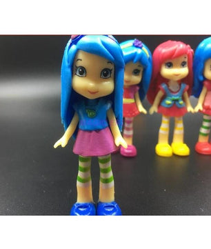 6 pcs Polly Pocket 90s Toy Doll Action Figure Strawberry Princess Doll 8cm For Kids - Lusy Store
