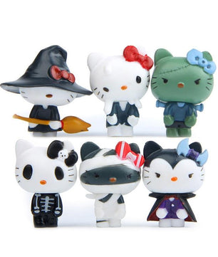 6 pcs/set Hello Kitty Action Figure Cartoon Toys girls set Anime cute - Lusy Store