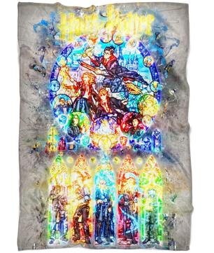 Harry Potter Fleece Blanket Grunge Grey Blanket Warm And Super Comfortable Best Gift For Kids - Lusy Store