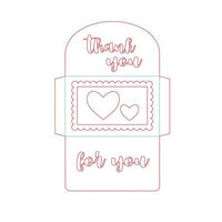 6Pcs Frame Heart Thank you Love Letter Metal Cutting Dies for Scrapbooking Die Cuts - Lusy Store