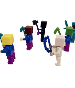 6pcs/set Minecraft Toy With Weapon Hanger Action Figure Minecraft 3D Models Classic - Lusy Store