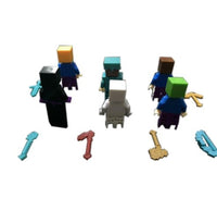 6pcs/set Minecraft Toy With Weapon Hanger Action Figure Minecraft 3D Models Classic - Lusy Store
