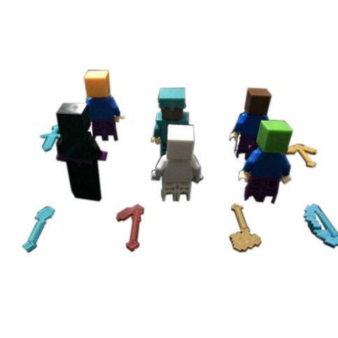 6pcs/set Minecraft Toy With Weapon Hanger Action Figure Minecraft 3D Models Classic - Lusy Store