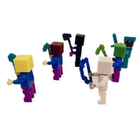 6pcs/set Minecraft Toy With Weapon Hanger Action Figure Minecraft 3D Models Classic - Lusy Store