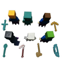 6pcs/set Minecraft Toy With Weapon Hanger Action Figure Minecraft 3D Models Classic - Lusy Store