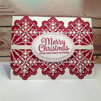 7 PCS Christmas Frame Stamps and Dies Snowflake Metal Cutting Dies - Lusy Store