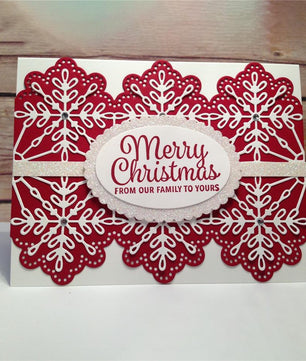 7 PCS Christmas Frame Stamps and Dies Snowflake Metal Cutting Dies - Lusy Store