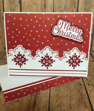 7 PCS Christmas Frame Stamps and Dies Snowflake Metal Cutting Dies - Lusy Store