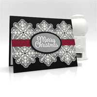 7 PCS Christmas Frame Stamps and Dies Snowflake Metal Cutting Dies - Lusy Store