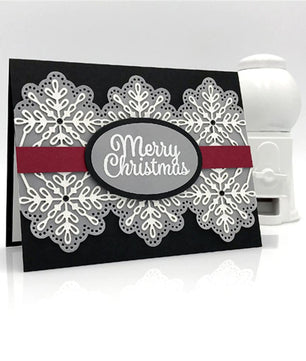 7 PCS Christmas Frame Stamps and Dies Snowflake Metal Cutting Dies - Lusy Store