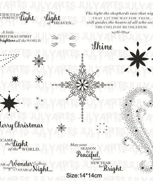7 Pcs Christmas Starlight Metal Cutting Dies - Lusy Store