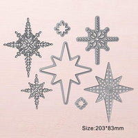7 Pcs Christmas Starlight Metal Cutting Dies - Lusy Store