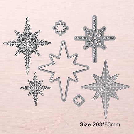 7 Pcs Christmas Starlight Metal Cutting Dies - Lusy Store