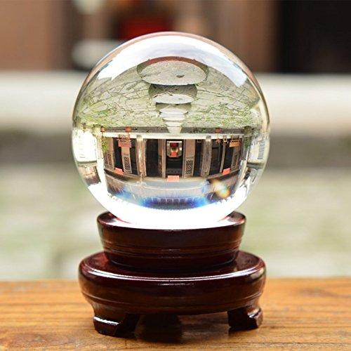 7.8 inches Rare Clear Asian Quartz feng shui ball Crystal Ball Sphere Fashion Table Decor Good Luck Ball - Lusy Store