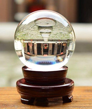 7.8 inches Rare Clear Asian Quartz feng shui ball Crystal Ball Sphere Fashion Table Decor Good Luck Ball - Lusy Store