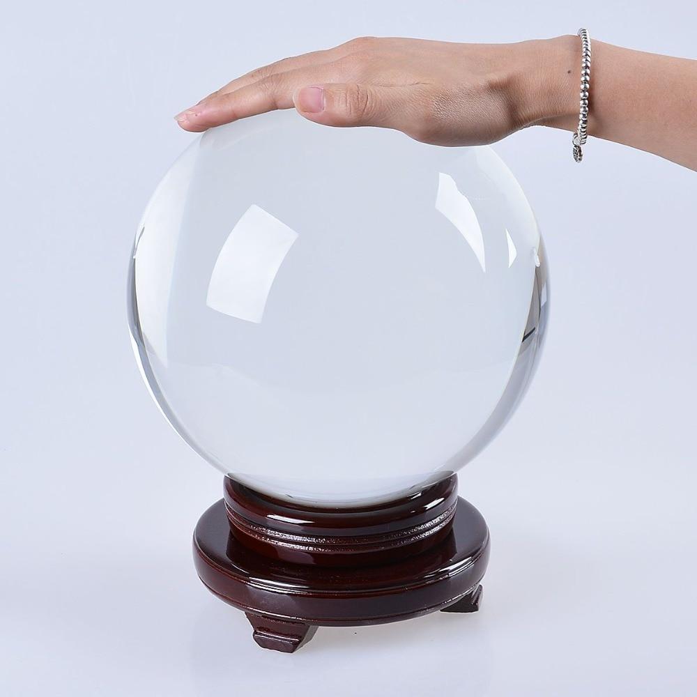 7.8 inches Rare Clear Asian Quartz feng shui ball Crystal Ball Sphere Fashion Table Decor Good Luck Ball - Lusy Store