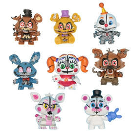 8 Pcs Five Nights At Freddy's Golden Freddy Foxy Bonnie Chica Foxy Mini Action Figure Toys - Lusy Store