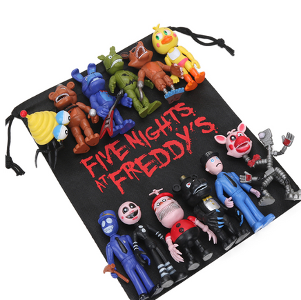13pcs/lot FNAF PVC Action Figures with Gift Bag 10-11.5cm Five Nights At Freddy's Freddy - Lusy Store