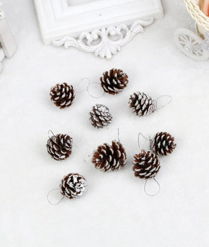 9 pcs Christmas Pine Cones Bauble Xmas Tree Party Hanging Decoration - Lusy Store