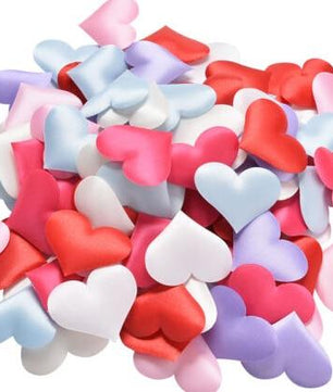 90Pcs/Pack Colorful Heart Fabric Confetti Table Scatter Decor Wedding Party Decor Birthday Party - Lusy Store