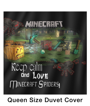 Minecraft bedding funny minecraft spider kids bedroom sets - Lusy Store