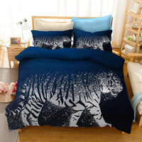 Flowers Bedding Oil Painting Bedclothes Art Duvet Cover Set D578