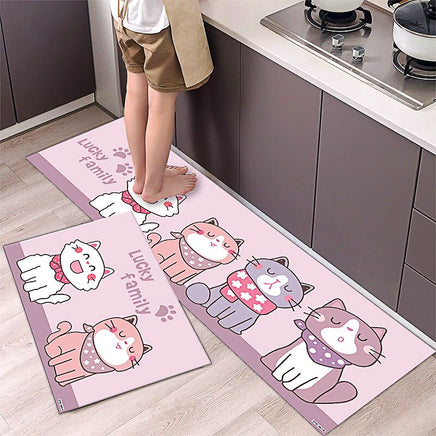 Kitchen Mat Cartoon Carpet Absorbent Non Slip Bathroom Foot Mat Water Proof KM381 10