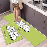 Kitchen Mat Cartoon Carpet Absorbent Non Slip Bathroom Foot Mat Water Proof KM381 11