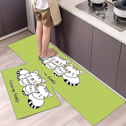 Kitchen Mat Cartoon Carpet Absorbent Non Slip Bathroom Foot Mat Water Proof KM381 11