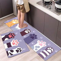 Kitchen Mat Cartoon Carpet Absorbent Non Slip Bathroom Foot Mat Water Proof KM381 12