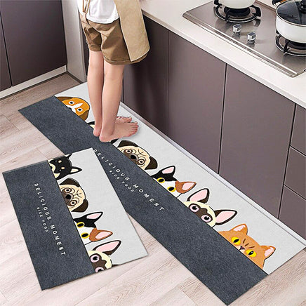 Kitchen Mat Cartoon Carpet Absorbent Non Slip Bathroom Foot Mat Water Proof KM381 13