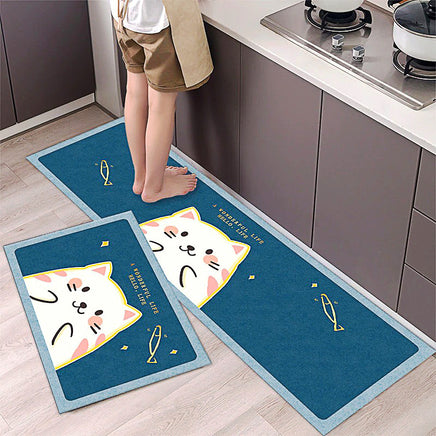 Kitchen Mat Cartoon Carpet Absorbent Non Slip Bathroom Foot Mat Water Proof KM381 4