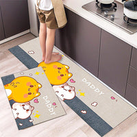 Kitchen Mat Cartoon Carpet Absorbent Non Slip Bathroom Foot Mat Water Proof KM381 5