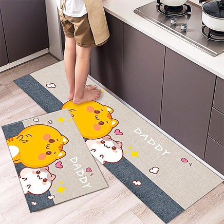 Kitchen Mat Cartoon Carpet Absorbent Non Slip Bathroom Foot Mat Water Proof KM381 5