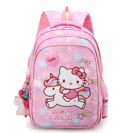 Backpacks For School Hello Kitty Grades 1-3 Kindergarten Large Class Children Girl Bag B130 5