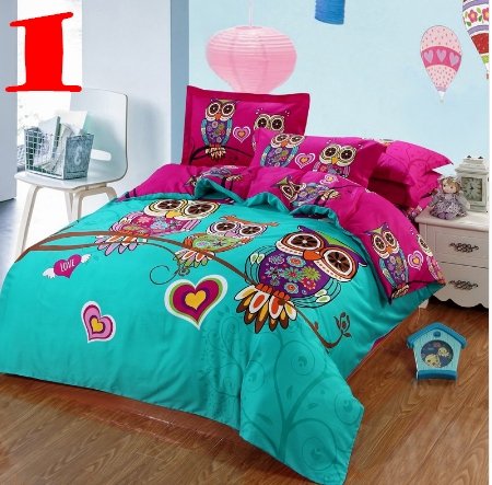 Adult/kids Owl Bedding Set - Lusy Store